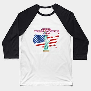 Happy Independence Day Baseball T-Shirt